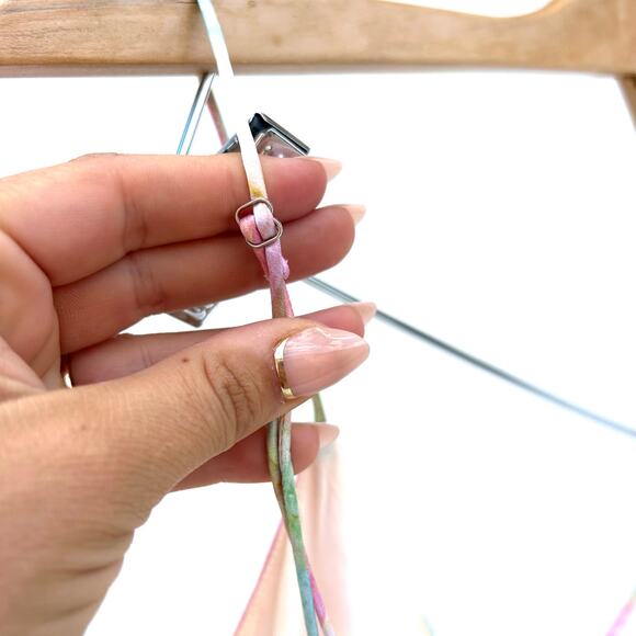 New Cami NYC Raven Midi Slip Dress Silk Charmeuse Rainbow Plaid XS Small - Picture 9 of 10